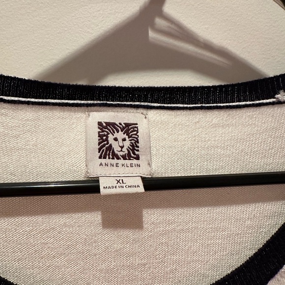 Anne Klein Cardigan white with contrasting trim - Picture 3 of 4